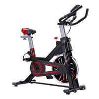 Thumbnail for Powertrain RX-600 Exercise Spin Bike Cardio Cycle - Red