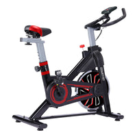 Thumbnail for Powertrain RX-600 Exercise Spin Bike Cardio Cycle - Red