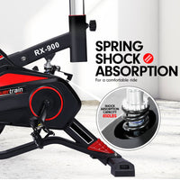 Thumbnail for Powertrain RX-900 Exercise Spin Bike Cardio Cycling - Red