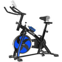 Thumbnail for Powertrain Home Gym Flywheel Exercise Spin Bike - Blue