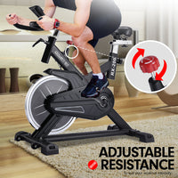 Thumbnail for Powertrain RX-200 Exercise Spin Bike Cardio Cycling - Black