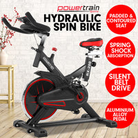 Thumbnail for Powertrain RX-200 Exercise Spin Bike Cardio Cycling - Red