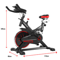 Thumbnail for Powertrain RX-200 Exercise Spin Bike Cardio Cycling - Red