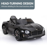 Thumbnail for Kahuna Bentley Exp 12 Licensed Speed 6E Electric Kids Ride On Car Black