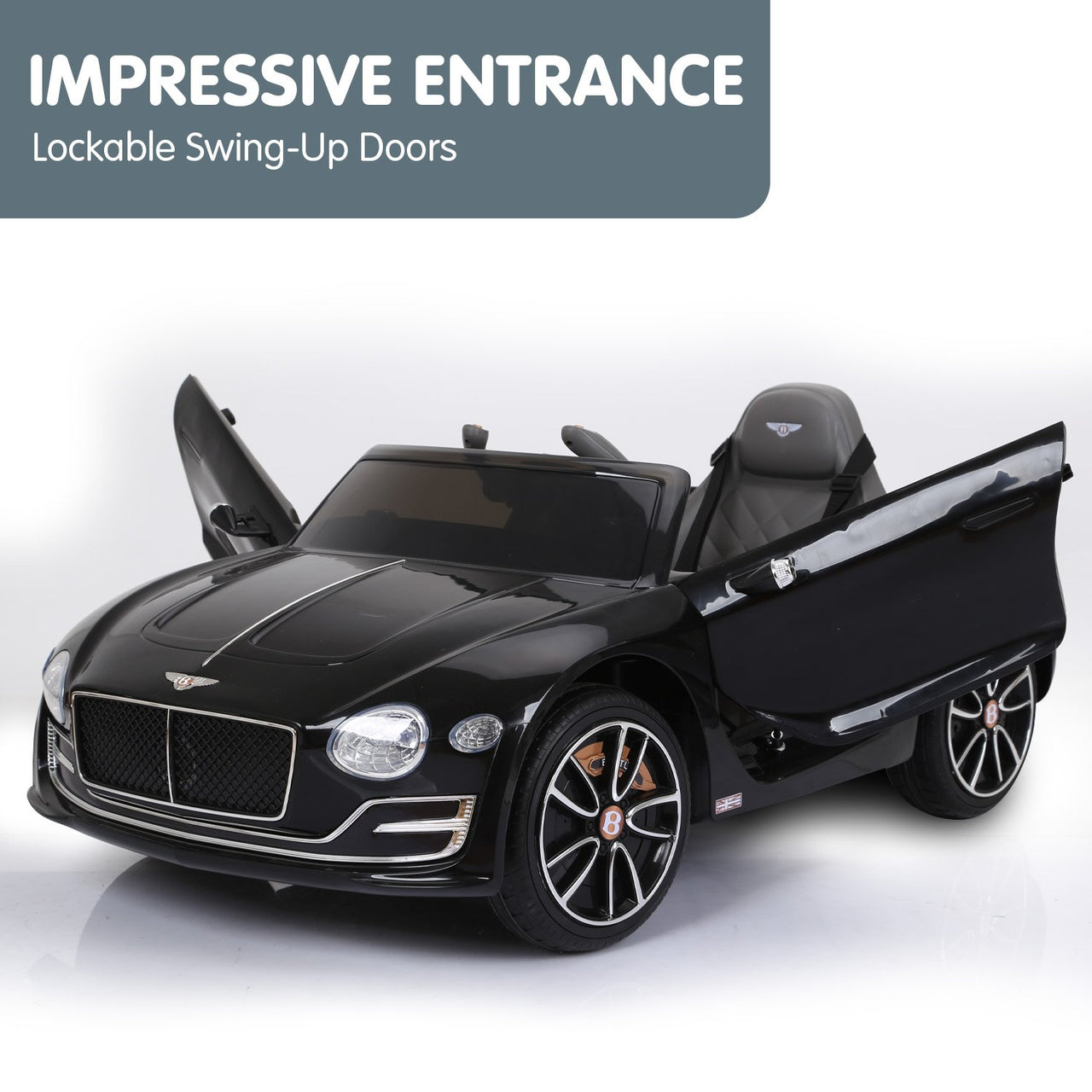 Kahuna Bentley Exp 12 Licensed Speed 6E Electric Kids Ride On Car Black