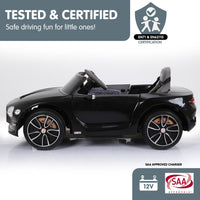 Thumbnail for Kahuna Bentley Exp 12 Licensed Speed 6E Electric Kids Ride On Car Black