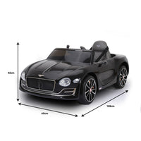 Thumbnail for Kahuna Bentley Exp 12 Licensed Speed 6E Electric Kids Ride On Car Black