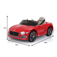 Thumbnail for Kahuna Bentley Exp 12 Speed 6E Licensed Kids Ride On Electric Car Remote Control - Red