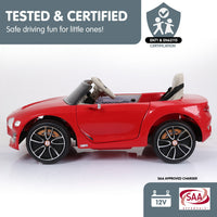 Thumbnail for Kahuna Bentley Exp 12 Speed 6E Licensed Kids Ride On Electric Car Remote Control - Red