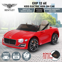 Thumbnail for Kahuna Bentley Exp 12 Speed 6E Licensed Kids Ride On Electric Car Remote Control - Red