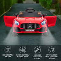 Thumbnail for Kahuna Mercedes Benz Licensed Kids Electric Ride On Car Remote Control - Red