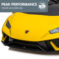 Thumbnail for Kahuna Lamborghini Performante Kids Electric Ride On Car Remote Control - Yellow