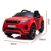 Thumbnail for Kahuna Land Rover Licensed Kids Electric Ride On Car Remote Control - Red