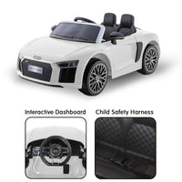 Thumbnail for Kahuna R8 Spyder Audi Licensed Kids Electric Ride On Car Remote Control - White