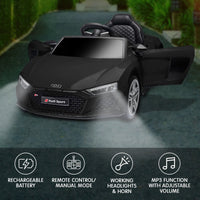 Thumbnail for Kahuna Audi Sport Licensed Kids Electric Ride On Car Remote Control - Black