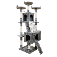 Thumbnail for Furtastic 170cm Cat Tree Scratching Post - Silver Grey