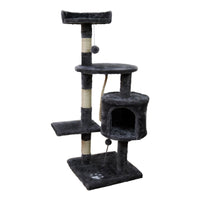 Thumbnail for Furtastic 110cm Dark Grey Cat Tree - Premium Scratching Post & Feline Lounge Structure