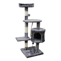 Thumbnail for Furtastic 110cm Silver Grey Cat Tree - Deluxe Scratching Post & Feline Resting Oasis