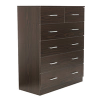 Thumbnail for Sarantino Tallboy Dresser 6 Chest Of Drawers Cabinet 85 X 39.5 X 105 - Brown