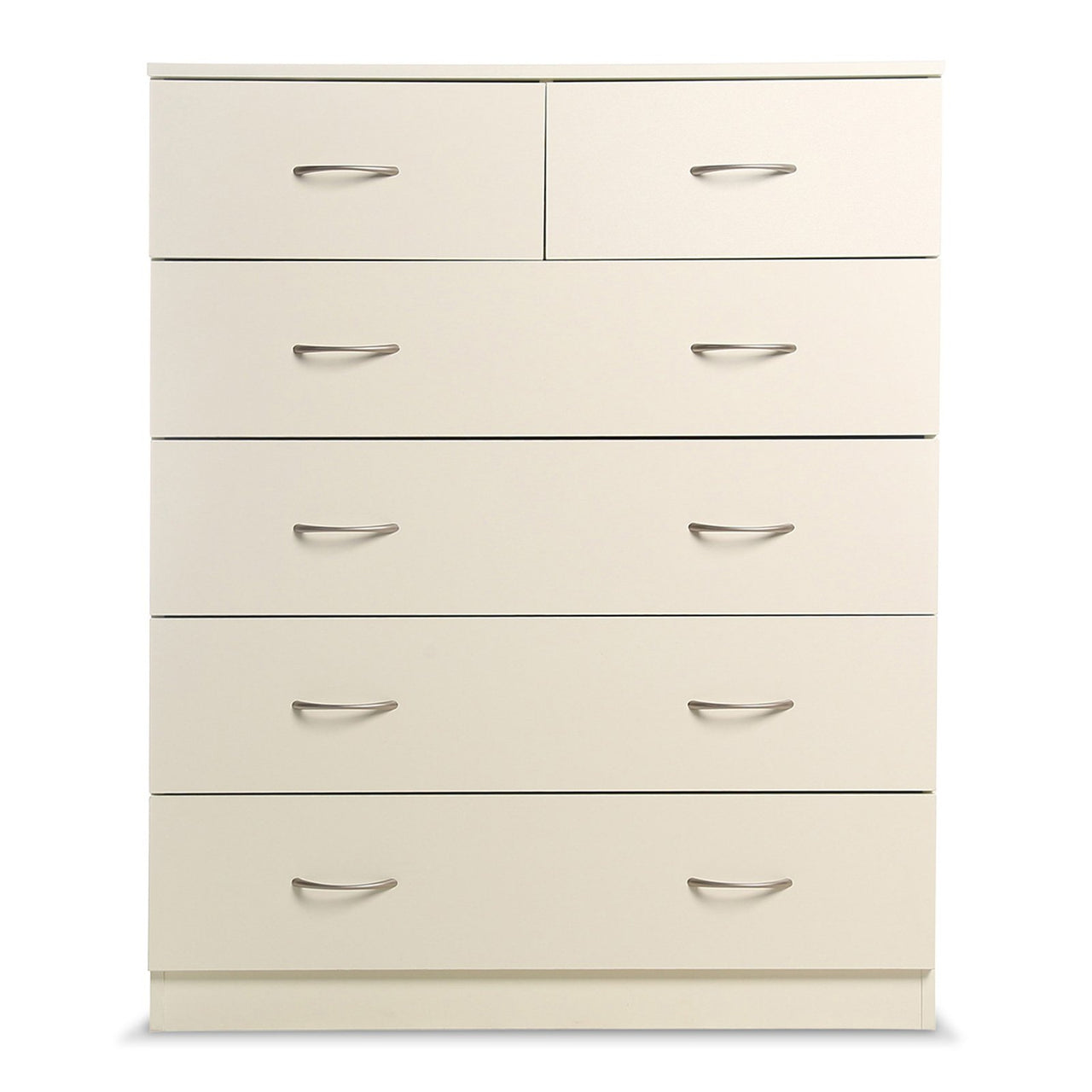 Sarantino Tallboy Dresser 6 Chest Of Drawers Cabinet 85 X 39.5 X 105 - White