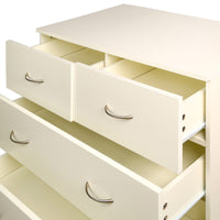 Thumbnail for Sarantino Tallboy Dresser 6 Chest Of Drawers Cabinet 85 X 39.5 X 105 - White