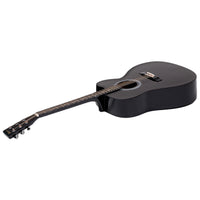 Thumbnail for Karrera 38in Cutaway Acoustic Guitar with guitar bag - Black