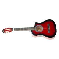 Thumbnail for Karrera 38in Pro Cutaway Acoustic Guitar with guitar bag - Red Burst