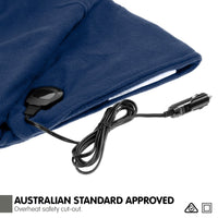 Thumbnail for Laura Hill Heated Electric Car Blanket 150x110cm 12v - Navy Blue