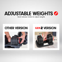 Thumbnail for Powertrain 20kg Gen2 Home Gym Adjustable Dumbbell