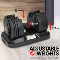 Thumbnail for Powertrain 20kg Gen2 Home Gym Adjustable Dumbbell