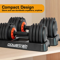 Thumbnail for Powertrain GEN2 Pro Adjustable Dumbbell Set - 50kg