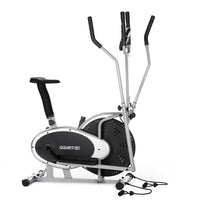 Thumbnail for Powertrain 3-in-1 Elliptical Cross Trainer Exercise Bike with Resistance Bands