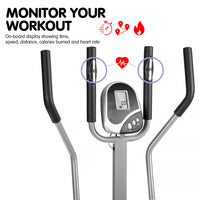 Thumbnail for Powertrain 3-in-1 Elliptical Cross Trainer Exercise Bike with Resistance Bands