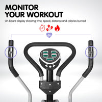 Thumbnail for Powertrain 5-in-1 Elliptical Cross Trainer Bike with Dumbbell Sets