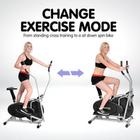 Thumbnail for Powertrain 5-in-1 Elliptical Cross Trainer Bike with Dumbbell Sets