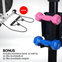 Thumbnail for Powertrain 5-in-1 Elliptical Cross Trainer Bike with Dumbbell Sets