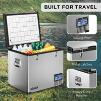 Thumbnail for Kolner 75l Portable Fridge Chest Freezer With Lcd Panel - Rv Vehicle Camping Refrigerator