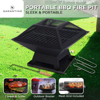 Thumbnail for Wallaroo Portable Outdoor Fire Pit for BBQ, Grilling, Cooking, Camping