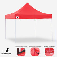 Thumbnail for Wallaroo Gazebo Tent Marquee 3x3 PopUp Outdoor  Red