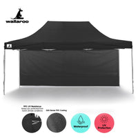 Thumbnail for Wallaroo Gazebo Tent Marquee 3x4.5m PopUp Outdoor Black