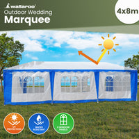 Thumbnail for Wallaroo 4x8 Outdoor Event Wedding Marquee Tent Blue