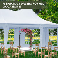 Thumbnail for Wallaroo 6x4.5m Wedding Gazebo Marquee with Sidewalls