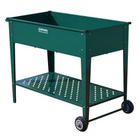 Thumbnail for Wallaroo Garden Bed Cart Raised Planter Box 108.5 x 50.5 x 80cm Galvanized Steel - Green