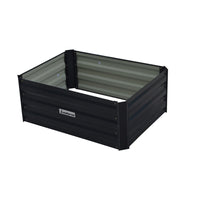 Thumbnail for Wallaroo Garden Bed 80 x 60 x 30cm Galvanized Steel - Black