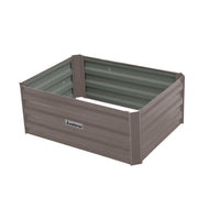 Thumbnail for Wallaroo Garden Bed 80 x 60 x 30cm Galvanized Steel - Grey