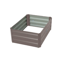 Thumbnail for Wallaroo Garden Bed 80 x 60 x 30cm Galvanized Steel - Grey