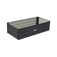 Thumbnail for Wallaroo Garden Bed 120 x 60 x 30cm Galvanized Steel - Black