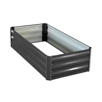 Thumbnail for Wallaroo Garden Bed 120 x 60 x 30cm Galvanized Steel - Black