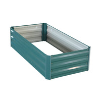 Thumbnail for Wallaroo Garden Bed 120 x 60 x 30cm Galvanized Steel - Green