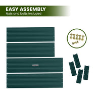 Thumbnail for Wallaroo Garden Bed 120 x 60 x 30cm Galvanized Steel - Green